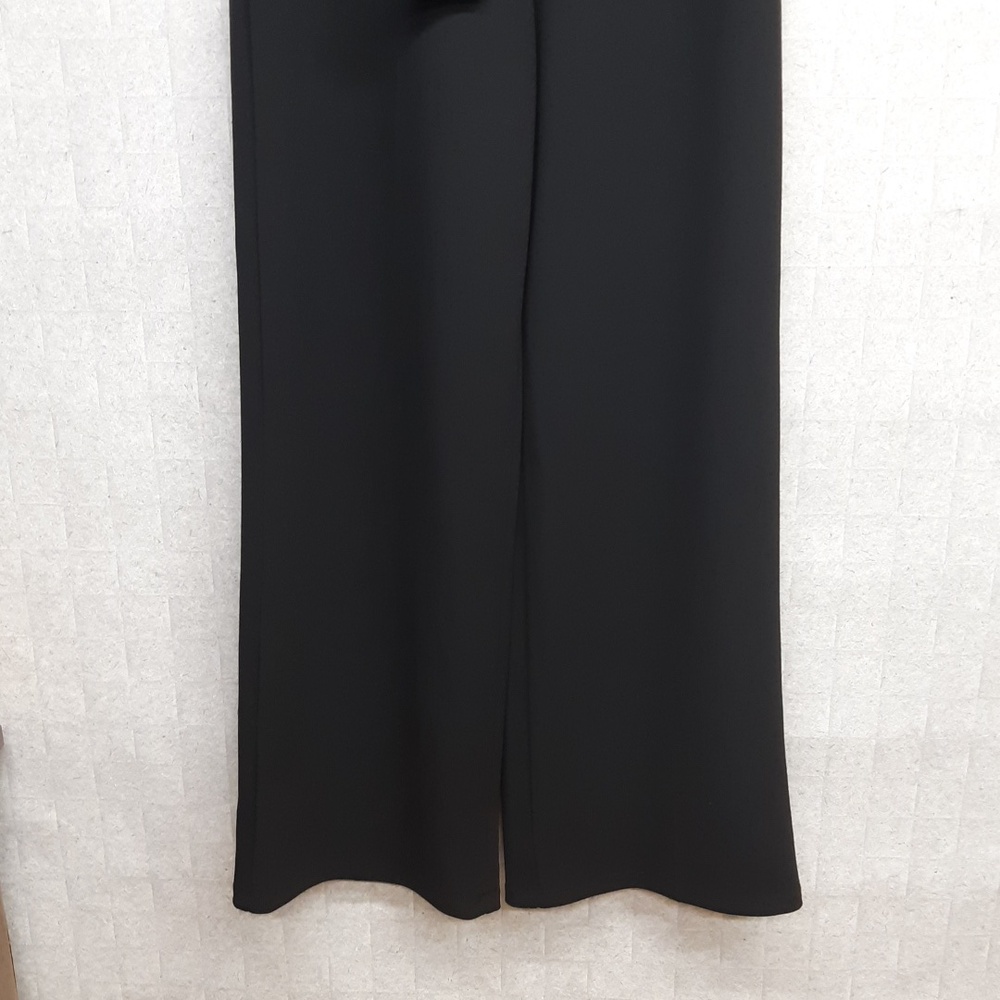 Leith High Waisted Belted Black Trousers - NWT - Picture 2 of 8